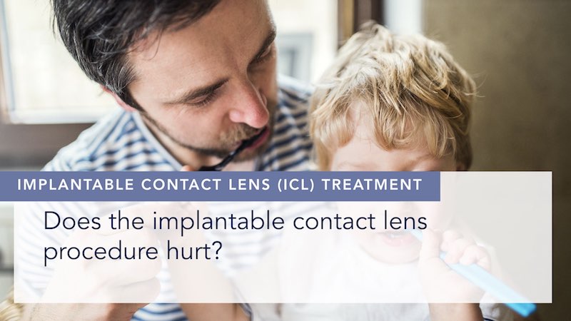 Does the implantable contact lens procedure hurt alex shortt london